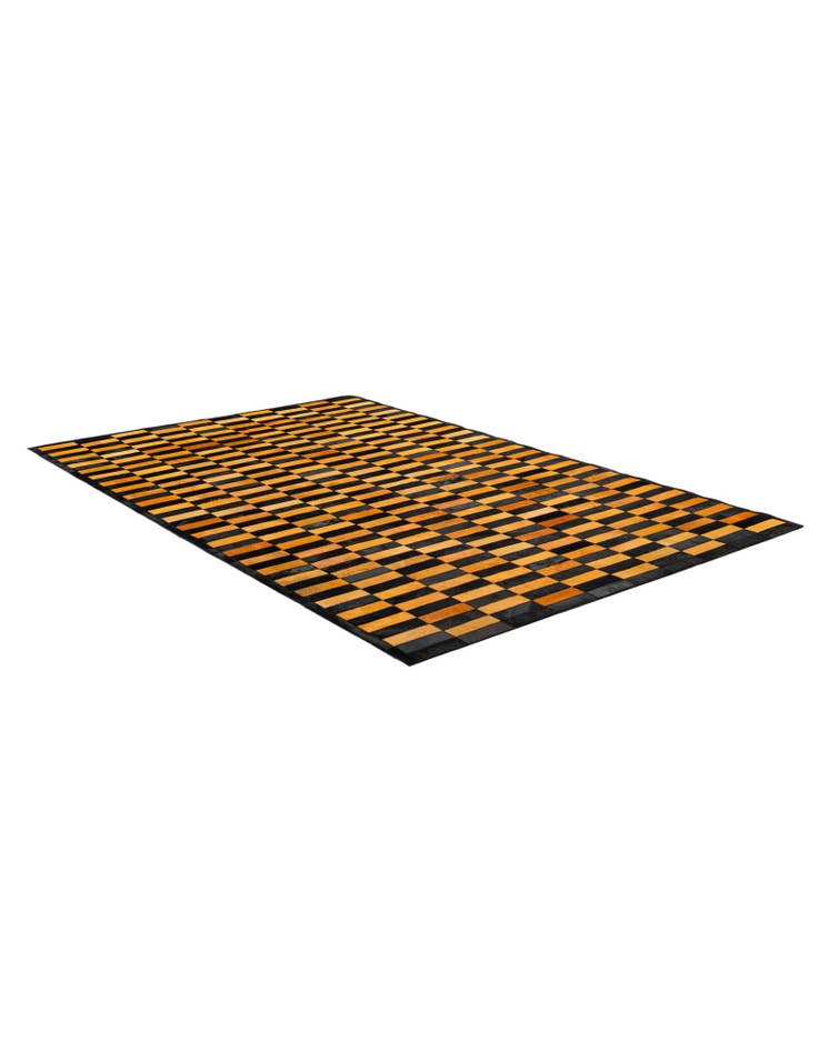 Detail image of 5' 2 x 8' 1 Cowhide - Patchwork Rug