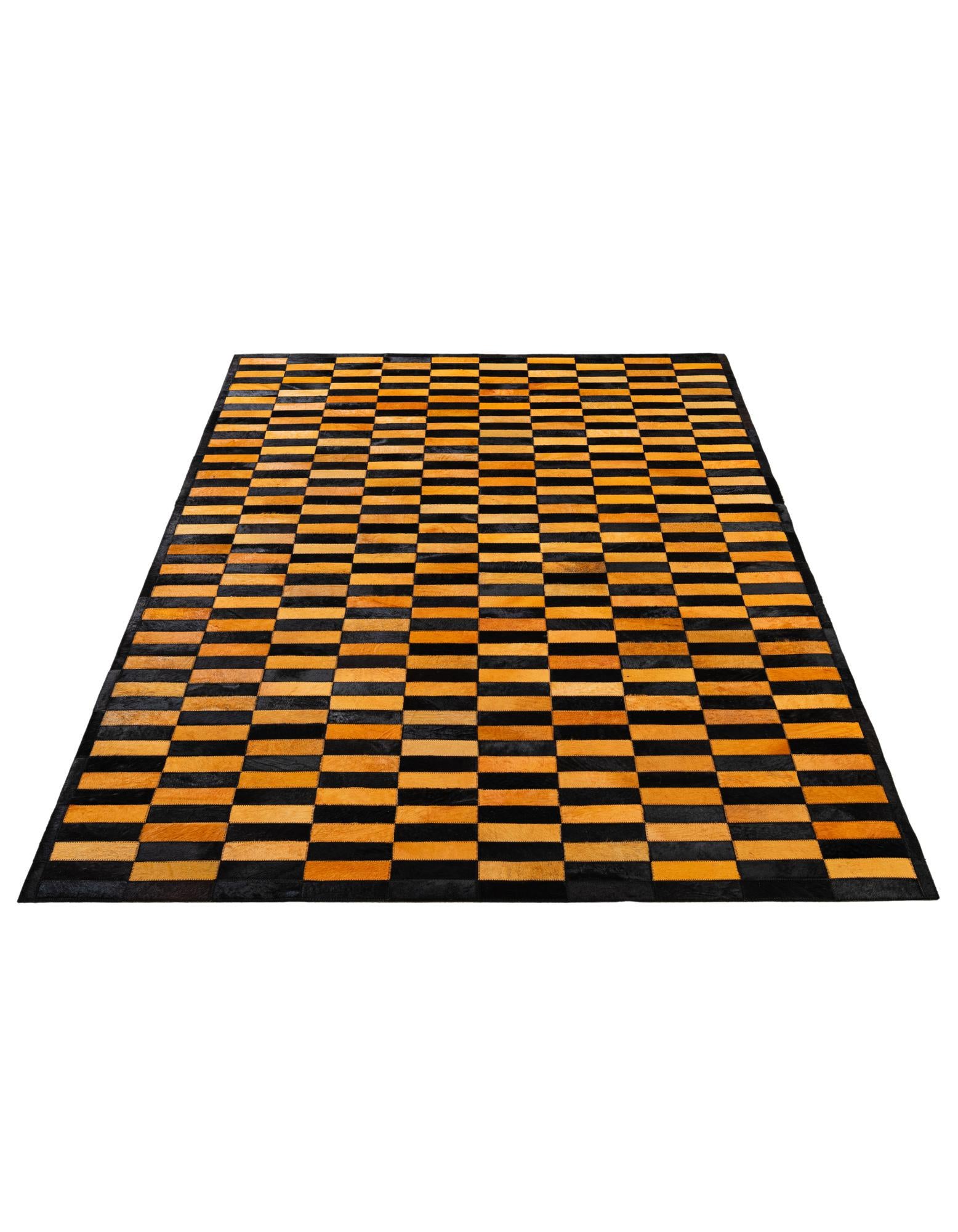 5' 2 x 8' 1 Cowhide - Patchwork Rug