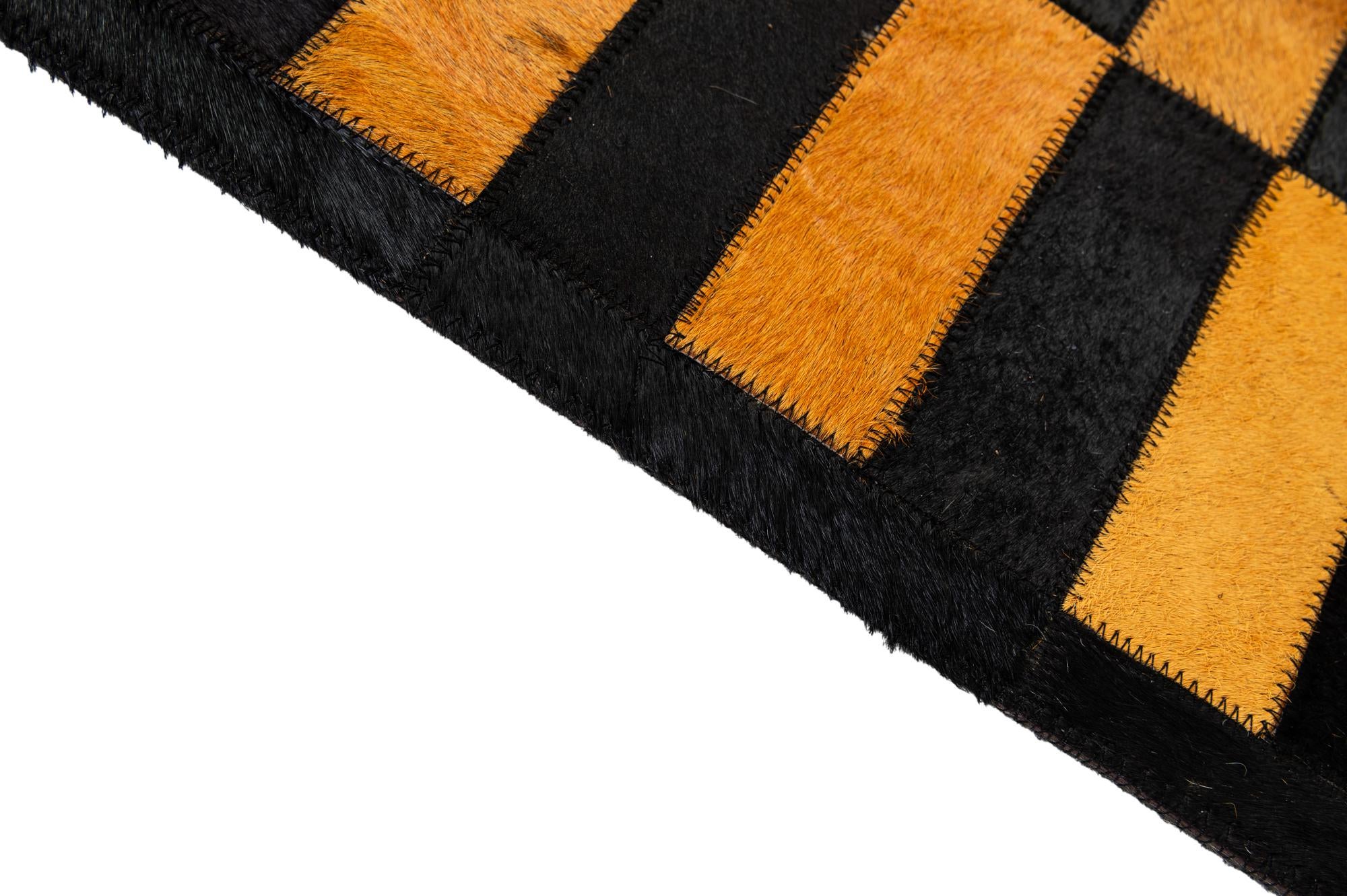 5' 2 x 8' 1 Cowhide - Patchwork Rug
