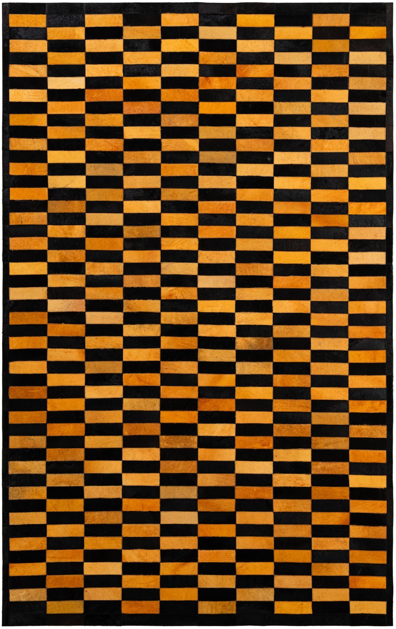 5' 2 x 8' 1 Cowhide - Patchwork Rug