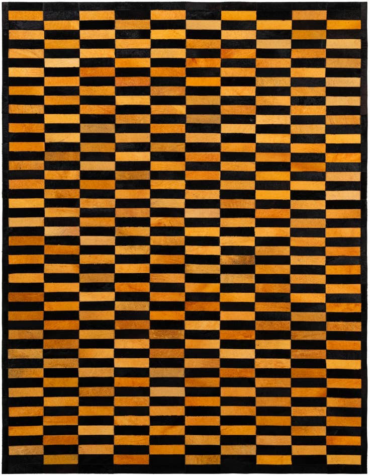 Detail image of 5' 2 x 8' 1 Cowhide - Patchwork Rug