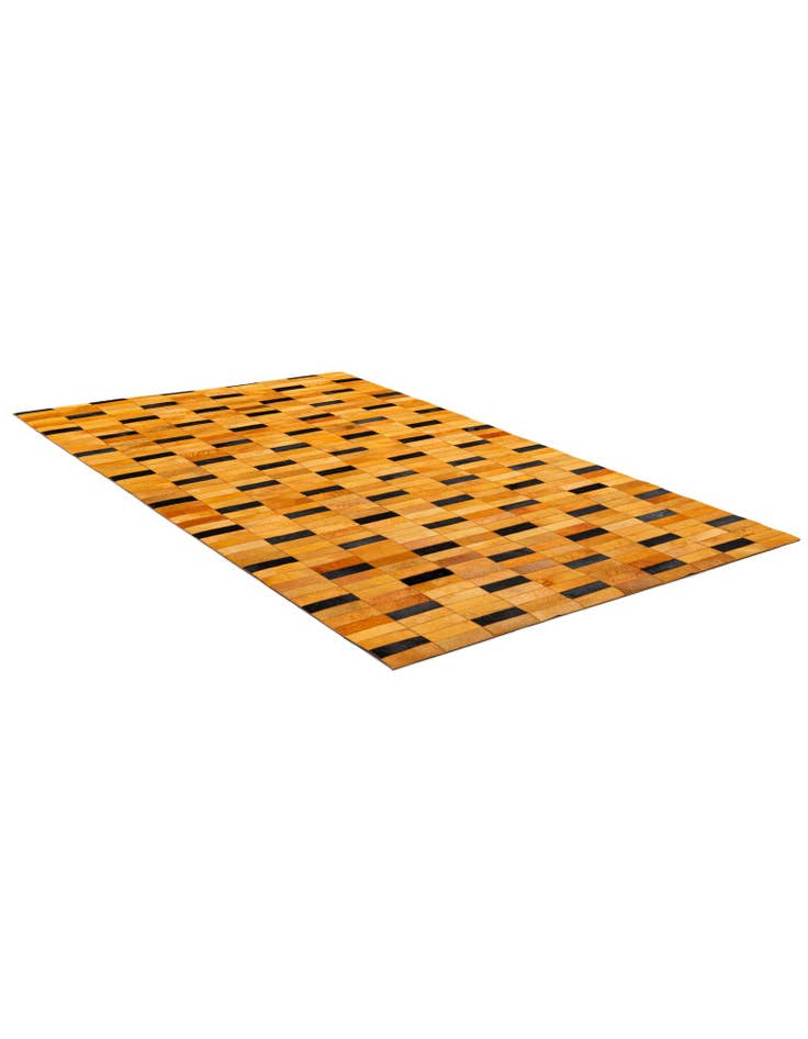 Detail image of 4' 11 x 8' 1 Cowhide - Patchwork Rug