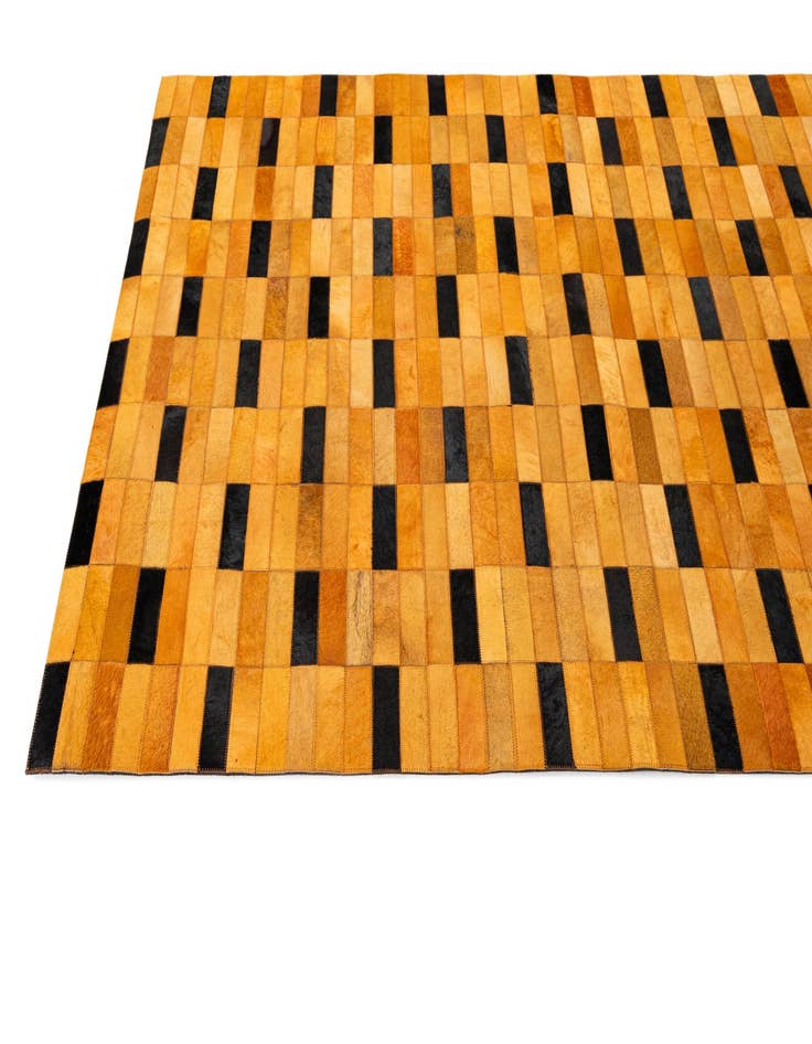 Detail image of 4' 11 x 8' 1 Cowhide - Patchwork Rug