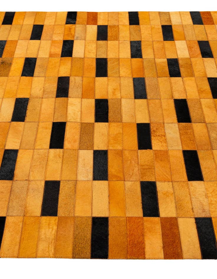 Detail image of 4' 11 x 8' 1 Cowhide - Patchwork Rug