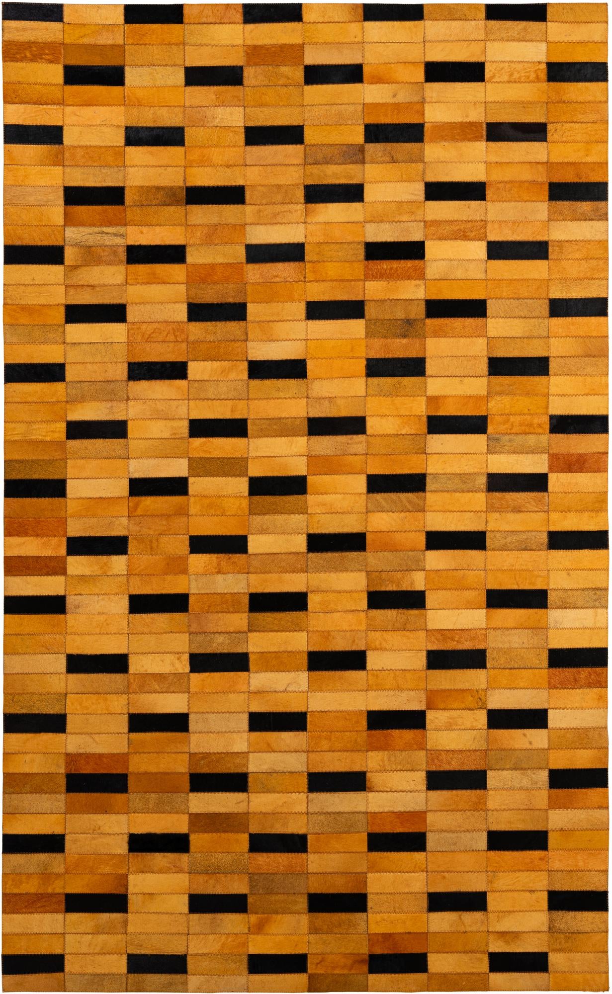 4' 11 x 8' 1 Cowhide - Patchwork Rug