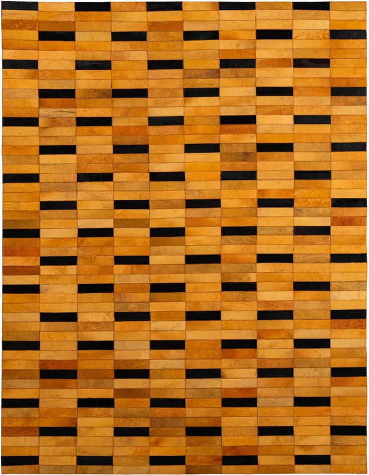 Detail image of 4' 11 x 8' 1 Cowhide - Patchwork Rug