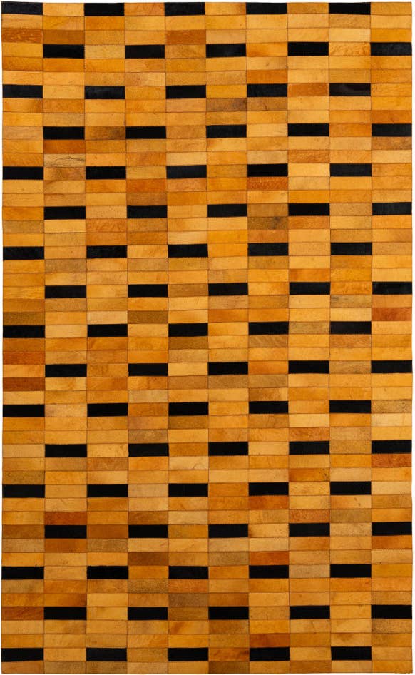 Detail image of 4' 11 x 8' 1 Cowhide - Patchwork Rug