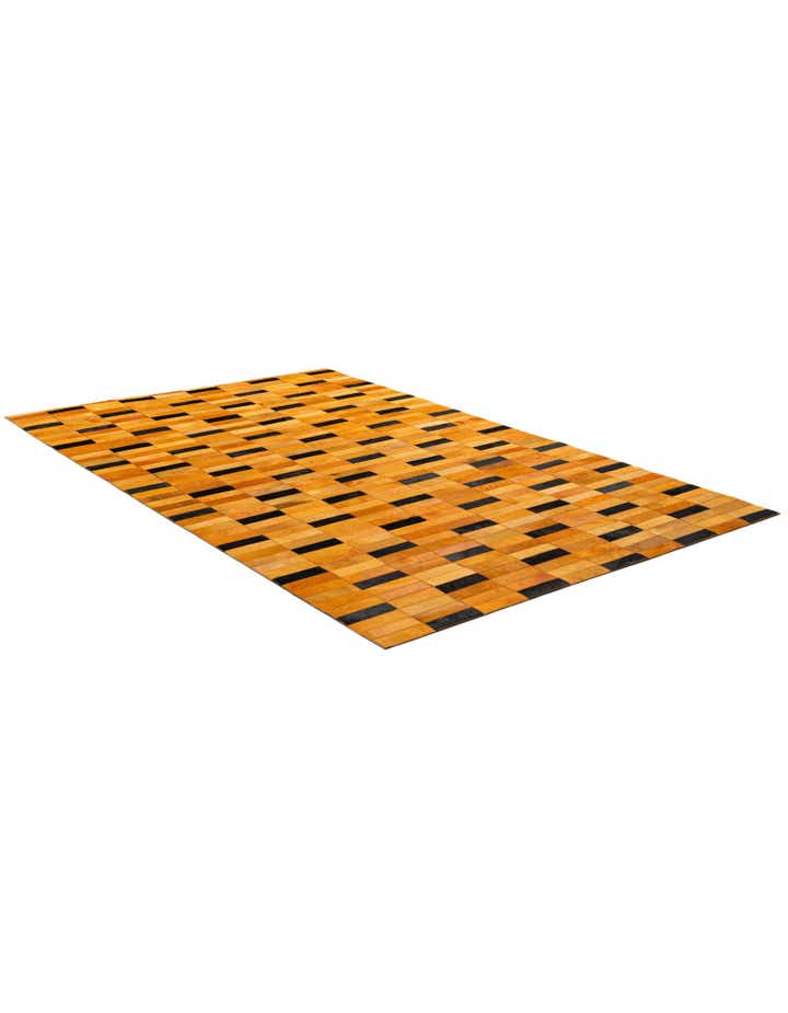4' 11 x 8' Cowhide - Patchwork Rug