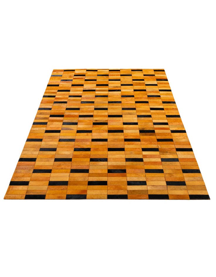 Detail image of 4' 11 x 8' Cowhide - Patchwork Rug