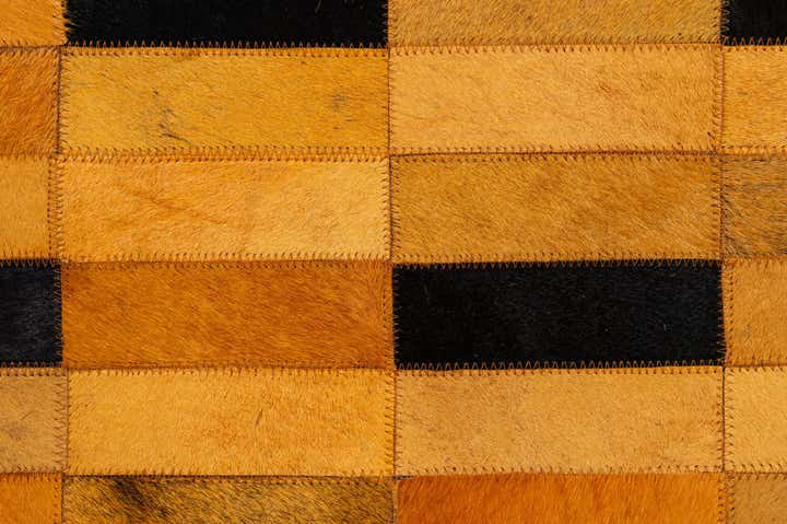 4' 11 x 8' Cowhide - Patchwork Rug