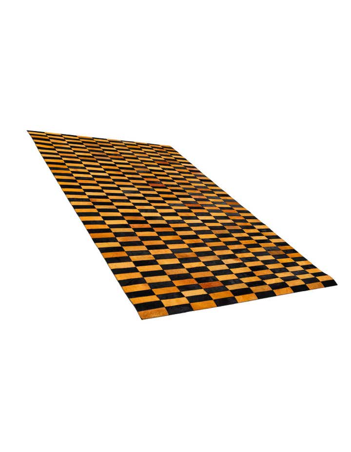 4' 11 x 8' Cowhide - Patchwork Rug