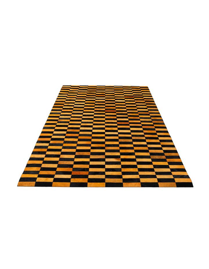 4' 11 x 8' Cowhide - Patchwork Rug
