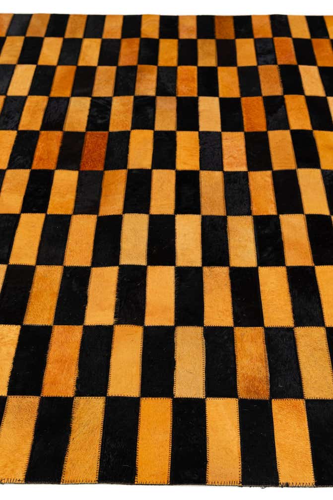 4' 11 x 8' Cowhide - Patchwork Rug