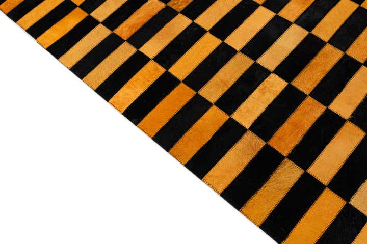 4' 11 x 8' Cowhide - Patchwork Rug