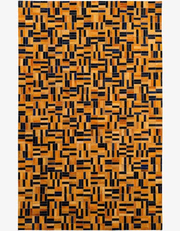 5' 1 x 8' Cowhide - Patchwork Rug