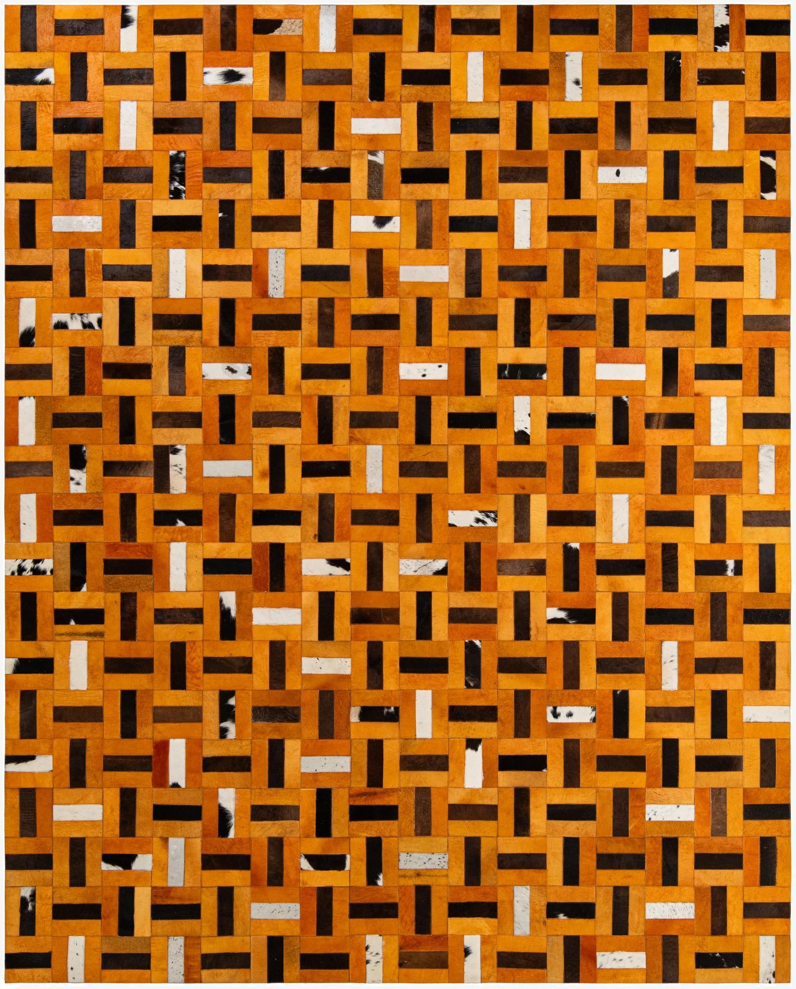 8' x 9' 11 Cowhide - Patchwork Rug