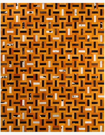 8' x 9' 11 Cowhide - Patchwork Rug