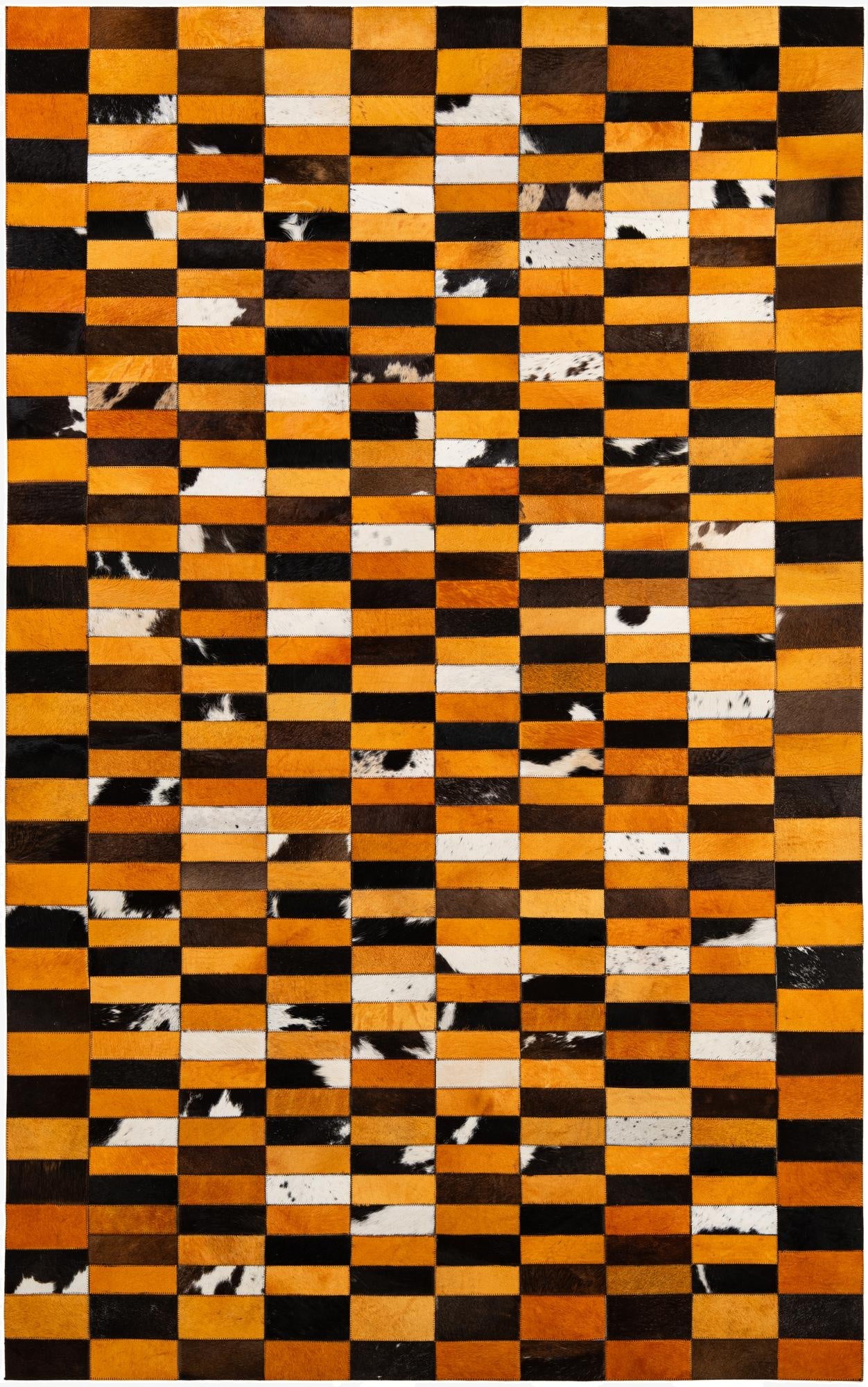 5' 1 x 7' 11 Cowhide - Patchwork Rug