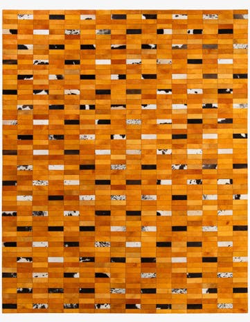 8' x 9' 11 Cowhide - Patchwork Rug