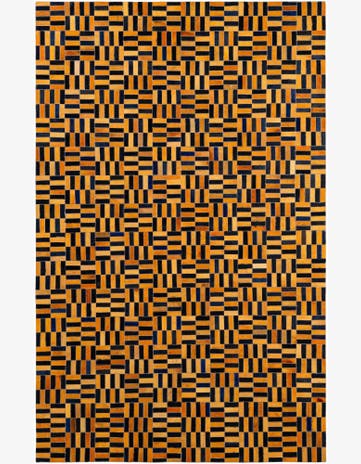 5' 1 x 8' Cowhide - Patchwork Rug