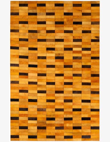 5' 1 x 7' 10 Cowhide - Patchwork Rug