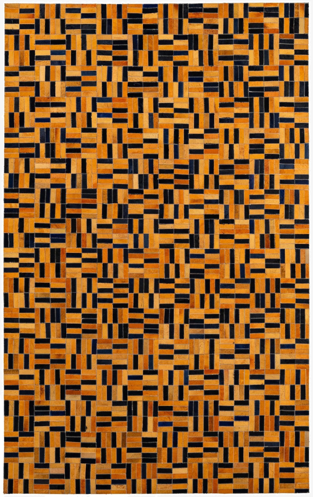 5' 1 x 8' Cowhide - Patchwork Rug