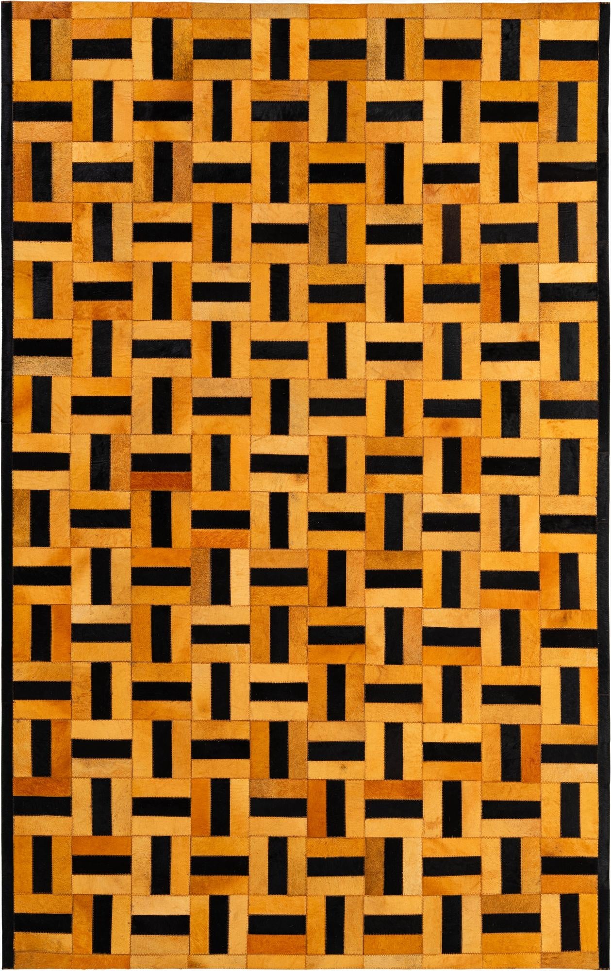 5' 2 x 8' 1 Cowhide - Patchwork Rug