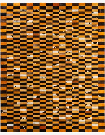 8' 1 x 9' 11 Cowhide - Patchwork Rug