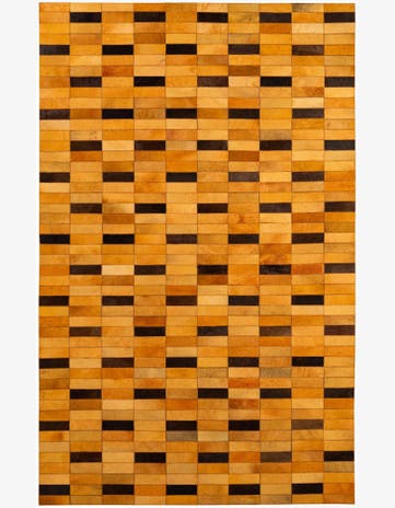 5' 1 x 8' Cowhide - Patchwork Rug