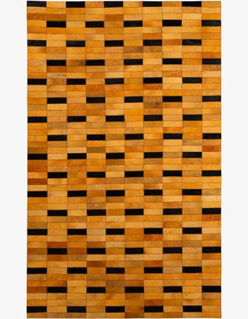 4' 11 x 8' 1 Cowhide - Patchwork Rug