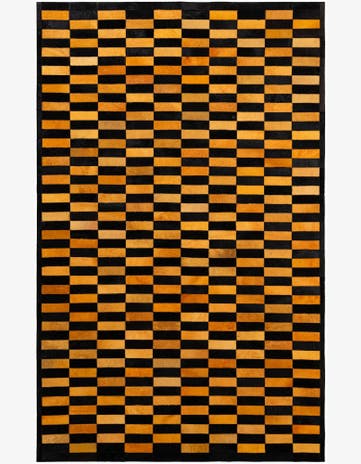 5' 2 x 8' 1 Cowhide - Patchwork Rug