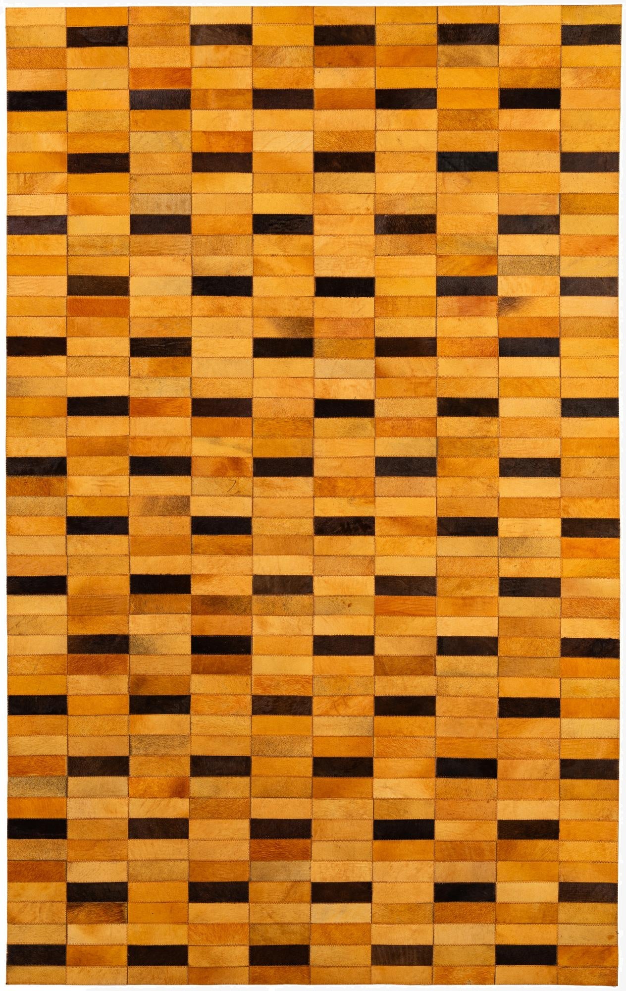 5' 1 x 8' Cowhide - Patchwork Rug