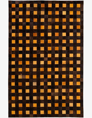 5' 2 x 8' Cowhide - Patchwork Rug