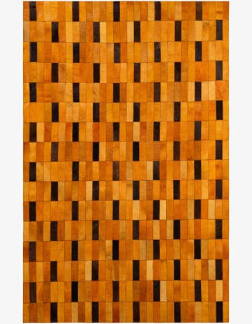 5' 2 x 7' 11 Cowhide - Patchwork Rug