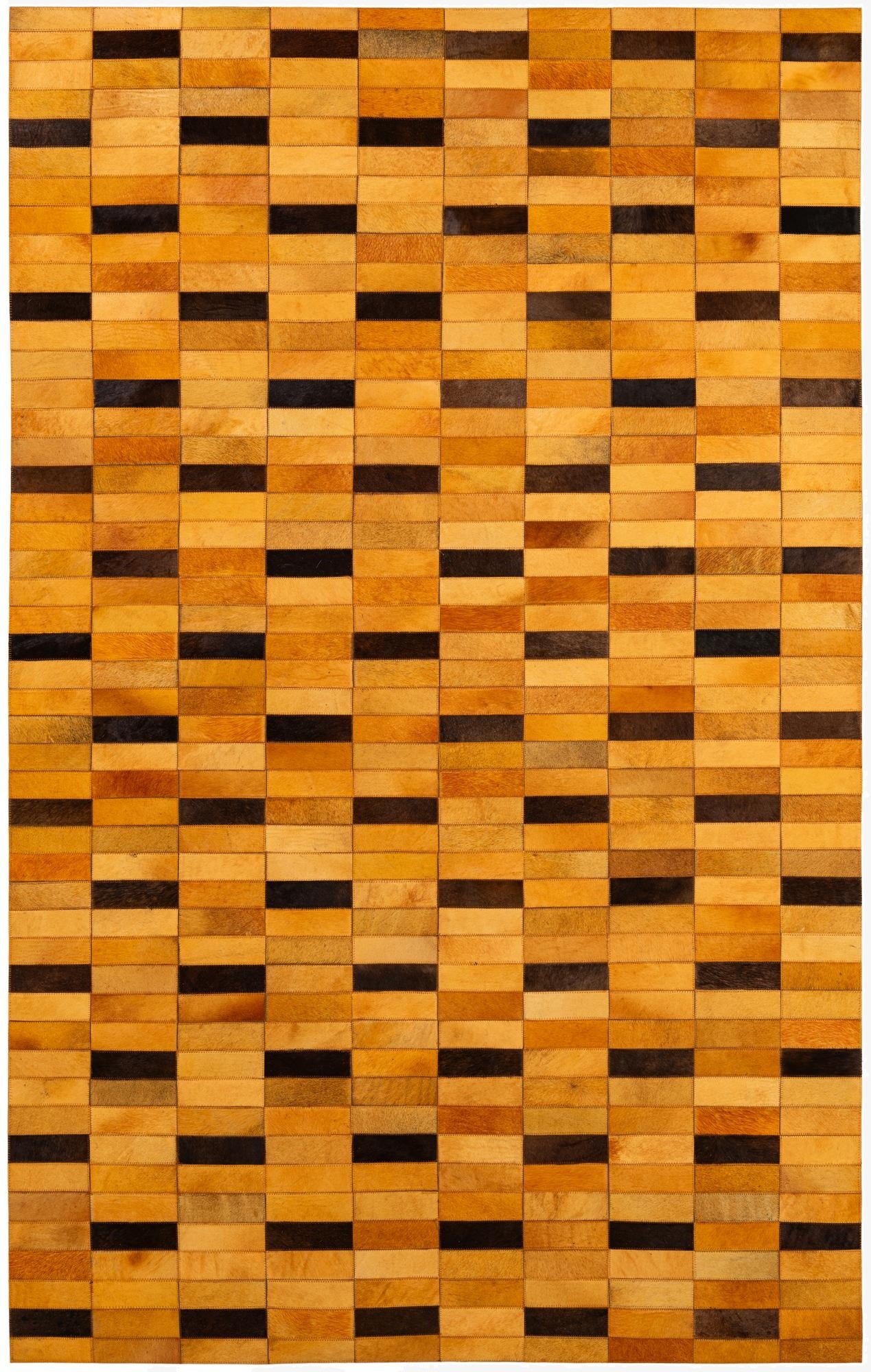 5' 1 x 8' Cowhide - Patchwork Rug