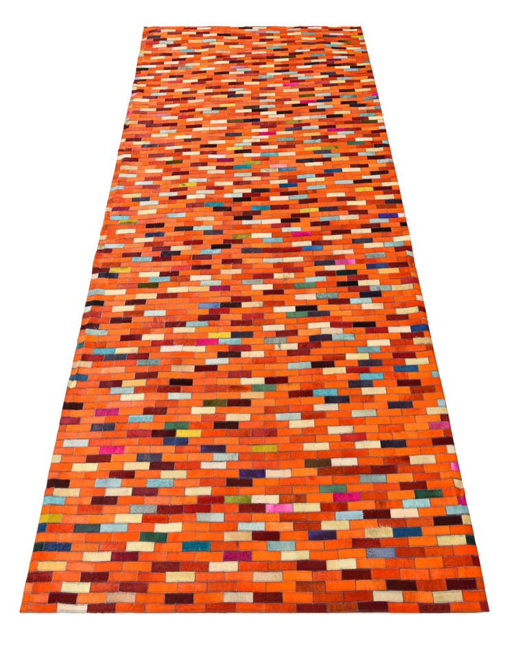 Detail image of 5' 5 x 7' 6 Cowhide Leather Rug