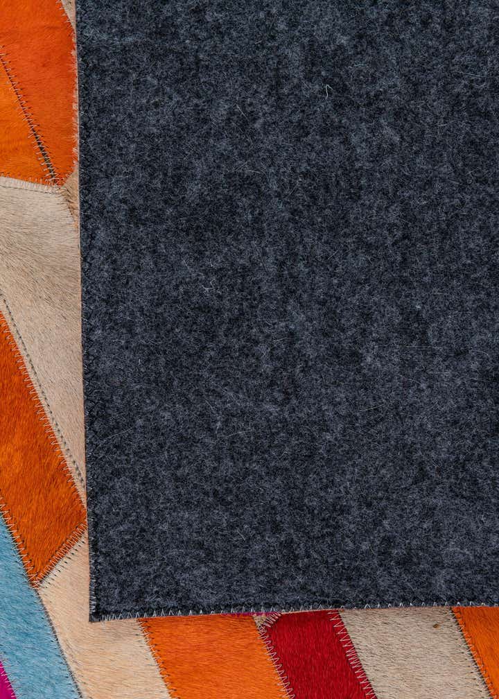 5' 1 x 8' Cowhide Leather Rug