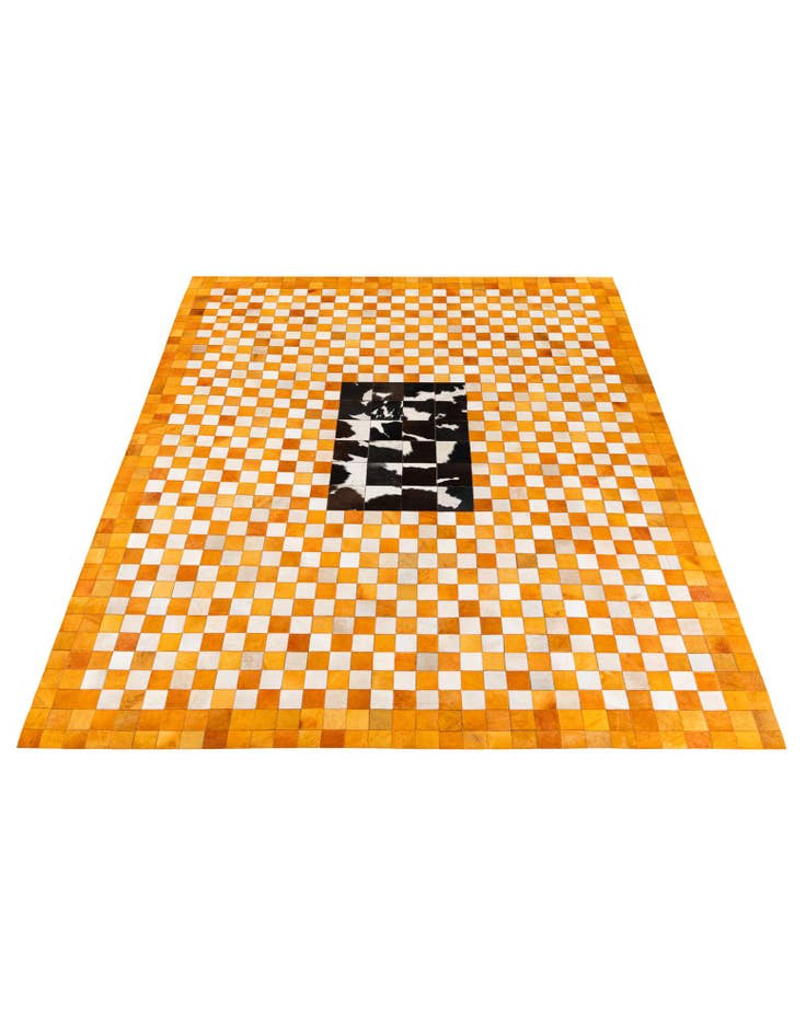 Detail image of 8' x 9' 11 Cowhide Stocks Rug