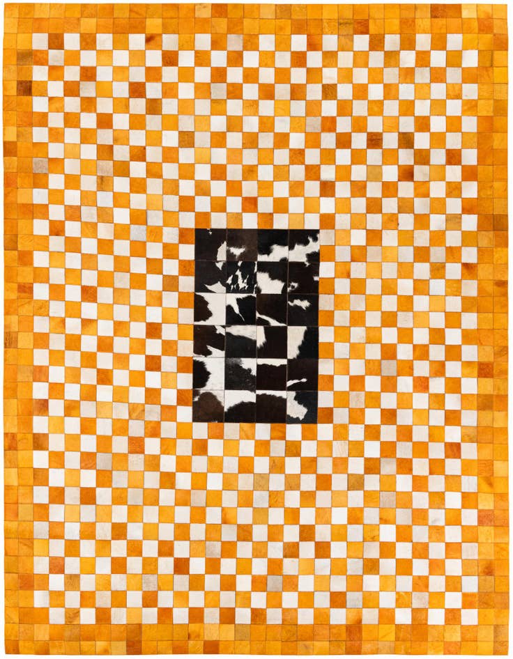 Detail image of 8' x 9' 11 Cowhide Stocks Rug