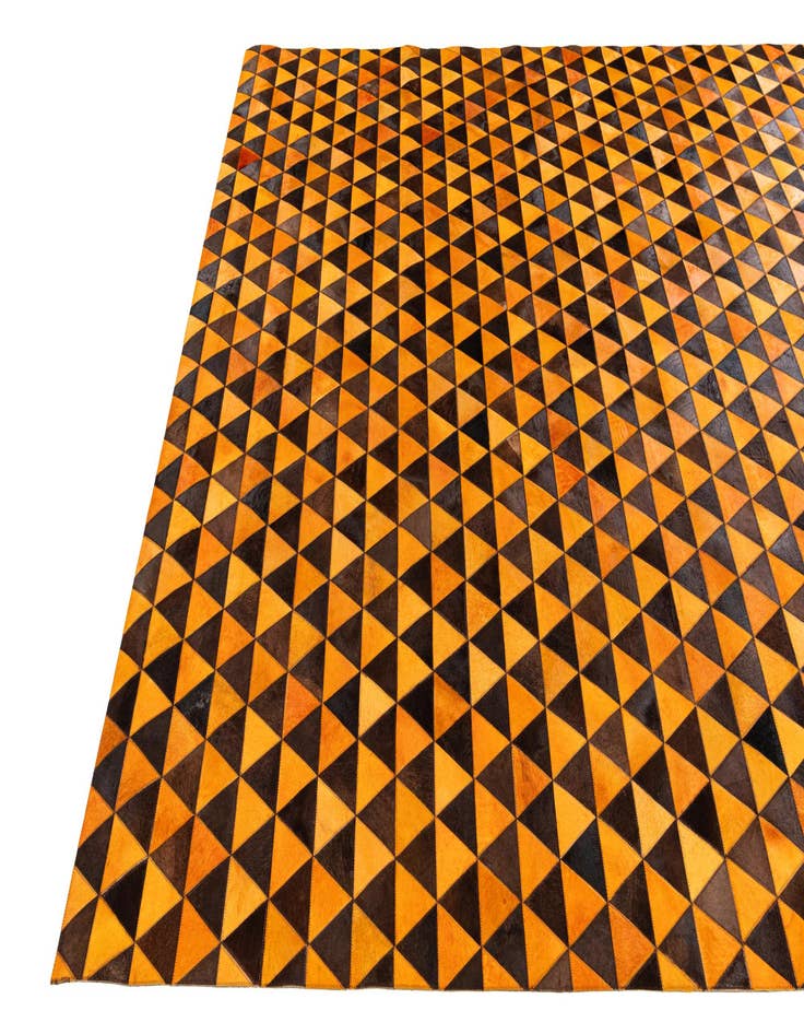 Detail image of 7' 11 x 10' 1 Cowhide Stocks Rug