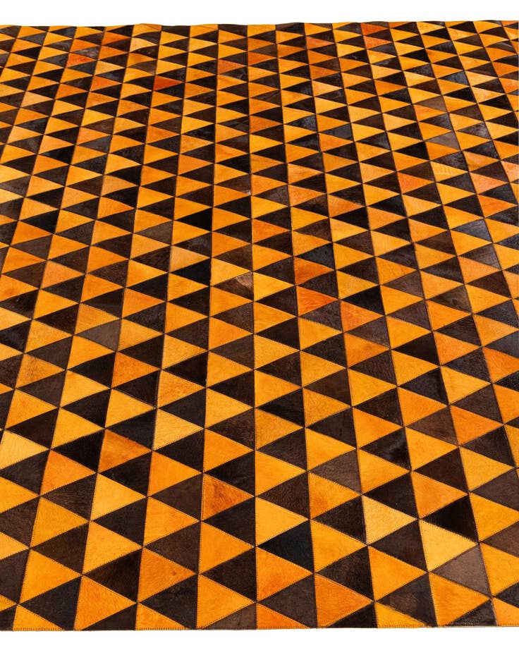 Detail image of 7' 11 x 10' 1 Cowhide Stocks Rug