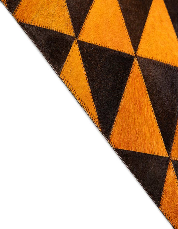 Detail image of 7' 11 x 10' 1 Cowhide Stocks Rug