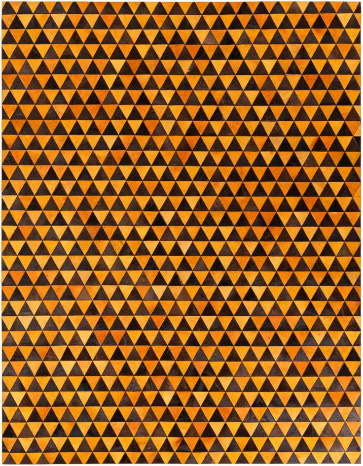 Detail image of 7' 11 x 10' 1 Cowhide Stocks Rug