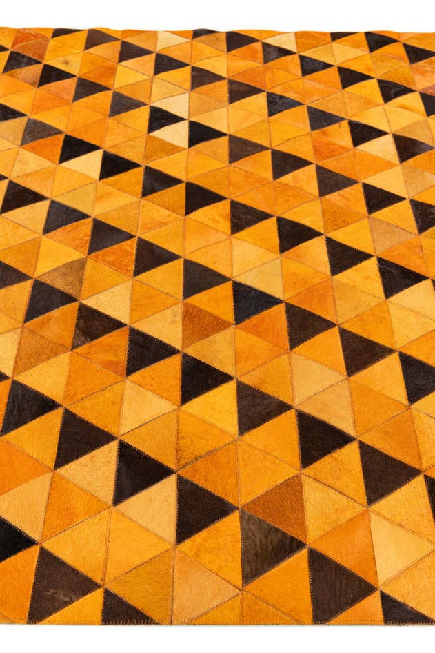 Detail image of 5' 1 x 7' 11 Cowhide Stocks Rug