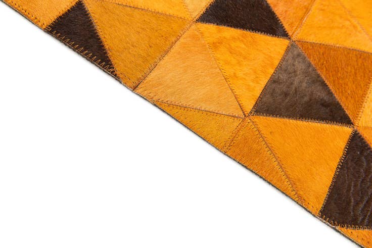 Detail image of 5' 1 x 7' 11 Cowhide Stocks Rug