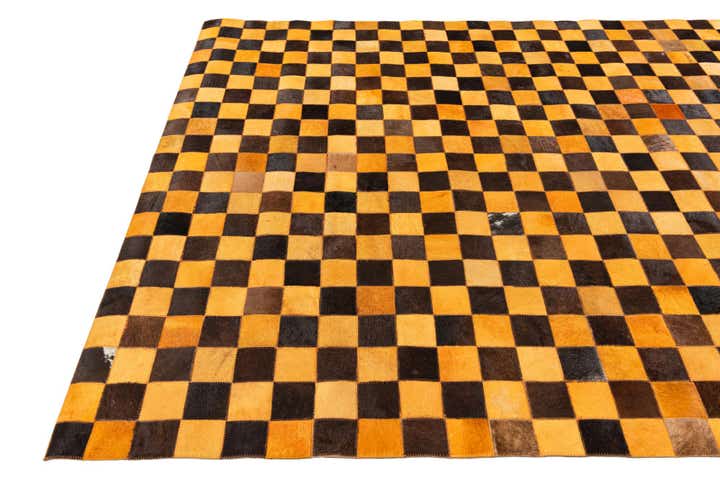 5' 2 x 8' 1 Cowhide Stocks Rug