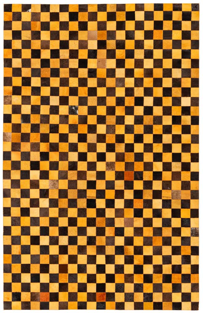 5' 2 x 8' 1 Cowhide Stocks Rug