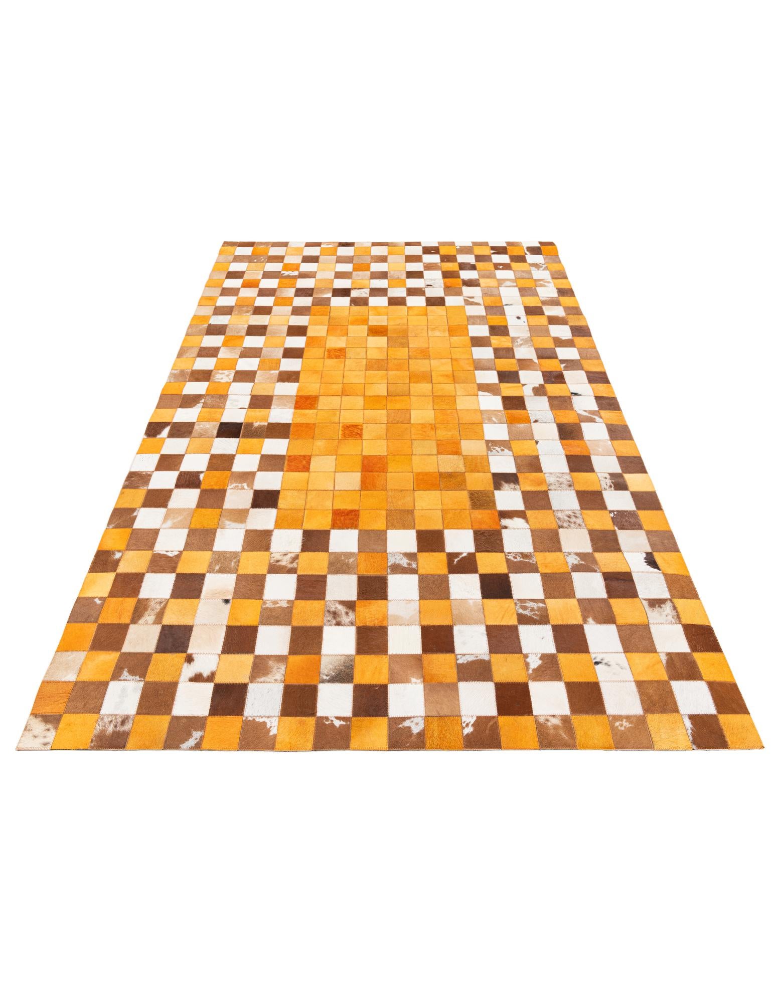 5' x 7' 11 Cowhide Stocks Rug