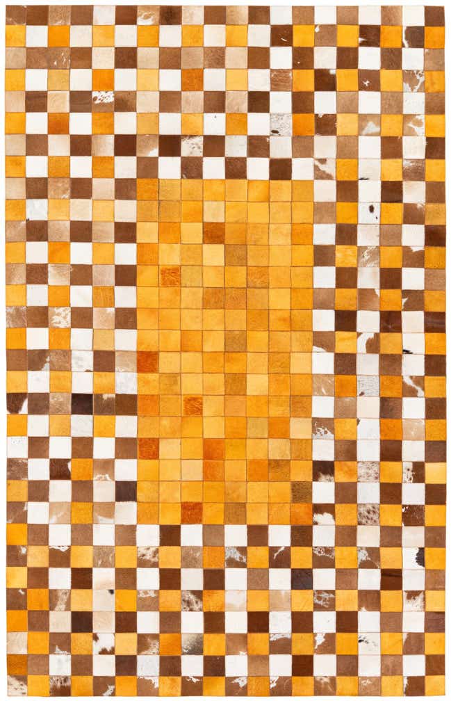 5' x 7' 11 Cowhide Stocks Rug