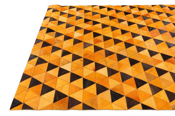 5' 1 x 8' Cowhide Stocks Rug